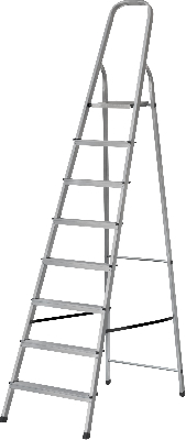 Лестница-стремянка алюминиевая, 8 ступеней, вес 5.7 кг