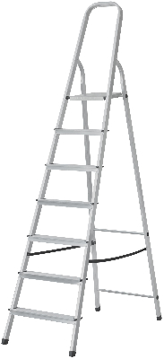 Лестница-стремянка алюминиевая, 7 ступеней, вес 4.9 кг