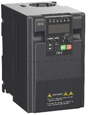 Преобразователь частоты A150 220В 1Ф 2,2кВт 10А со встроенным тормозным модулем ONI