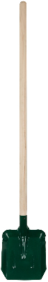 Лопата совковая с ребрами жесткости,с деревянным черенком 220х270х1450 мм