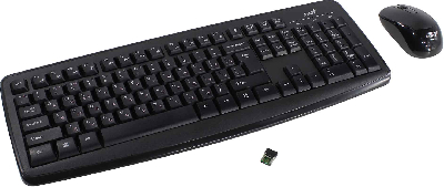 Комплект клавиатура+мышь беспроводной Smart       KM-8101 ,черный