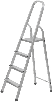 Лестница-стремянка алюминиевая, 4 ступени, вес 3.0 кг