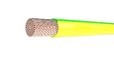 Провод силовой ПуГВнг(A)-LS 1х2,5 зелено-желтый ТРТС