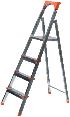 Лестница-стремянка стальная, 4 ступени, вес 5.55 кг