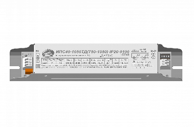 Драйвер светодиодный ИПС40-1050ТД(750-1050) IP20 0100
