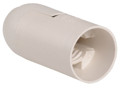 Патрон подвесной Е14 пластик белый индивидуальный пакет