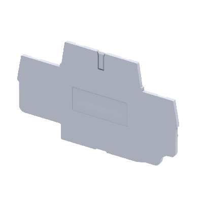 Крышка концевая для клеммы проходной OptiClip EPCXDL2,5-серый