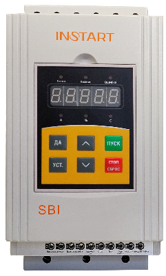 Устройство плавного пуска SBI-18.5/37-04 18.5кВт, 37А, 3Ф, 380В±15%, 50Гц/60Гц, IP20, со встроенным байпасом